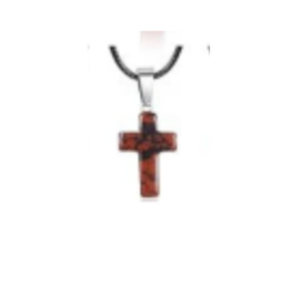 Cross Gemstone Pendant Charms Cross Quartz Crystal Charms for Necklace Earring - Picture 1 of 1